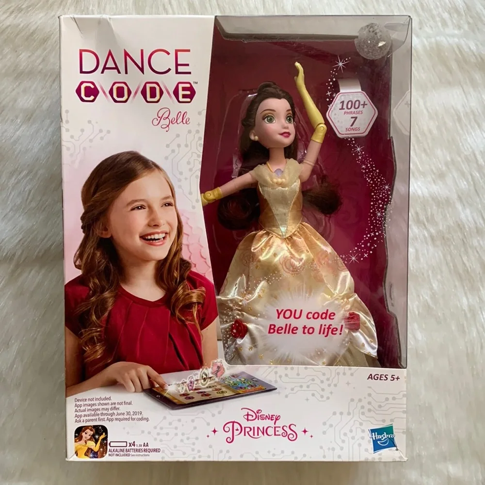 Hasbro Disney Princess Dance Code Belle Dancing Interactive Doll Toy